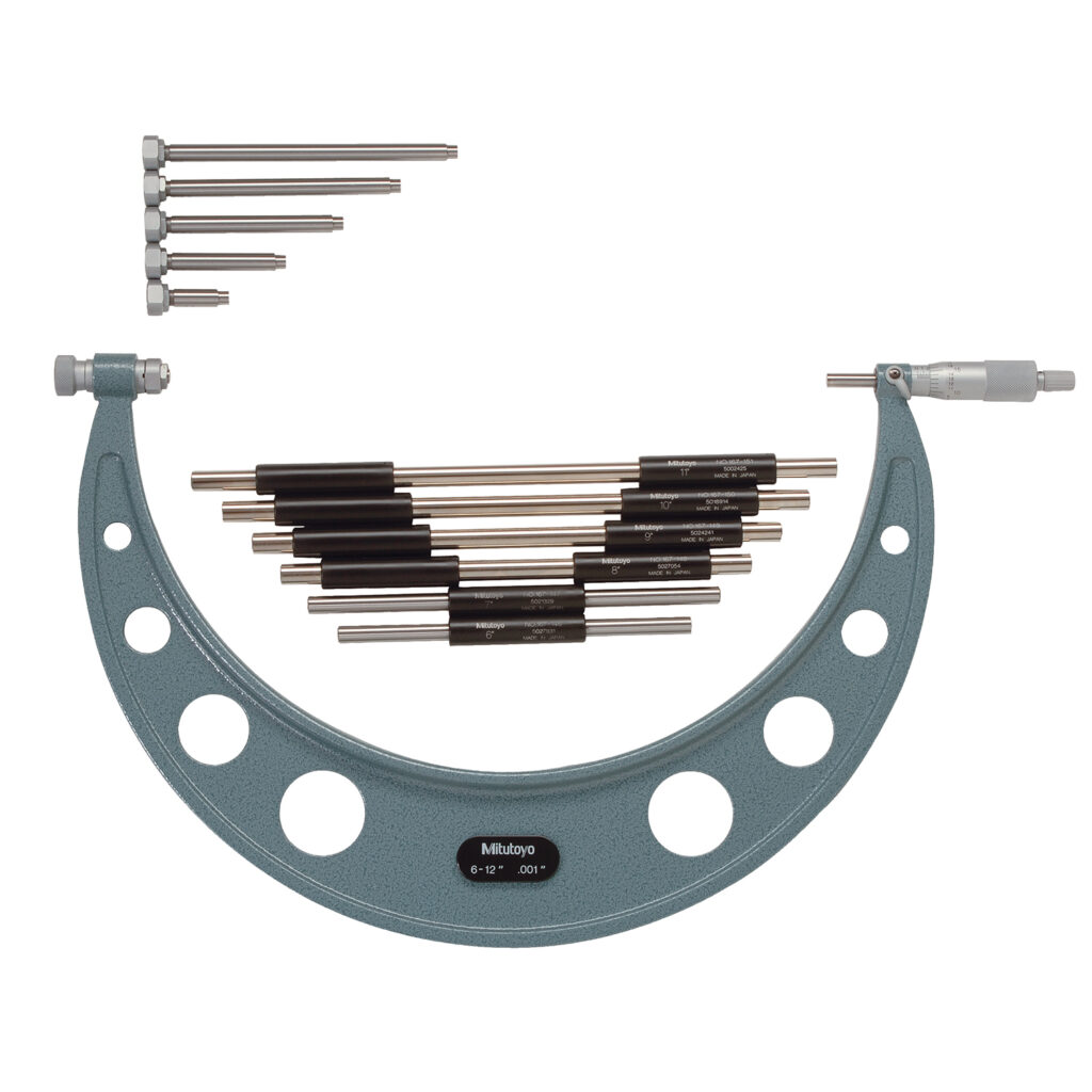 outside-micrometers-series-340-104-with-interchangeable-anvils