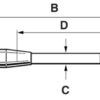 Renishaw, M3 Ø2.0 mm Zirconia ball, tungsten carbide stem, L 30 mm, EWL 22.8 mm, A-5003-5738