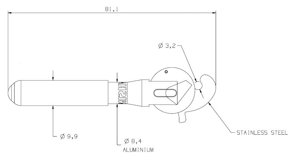 Renishaw, M2 carbon fiber stylus tool, A-5003-2300