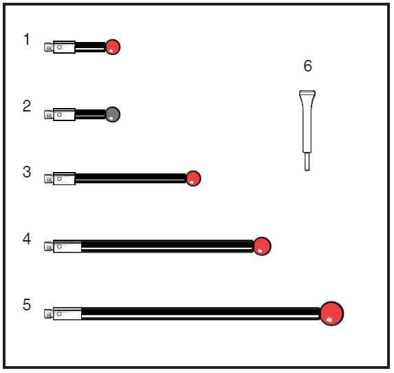 Renishaw, M3 stylus kit for SP25M/SM25-3/SH25-3, A-5003-6153